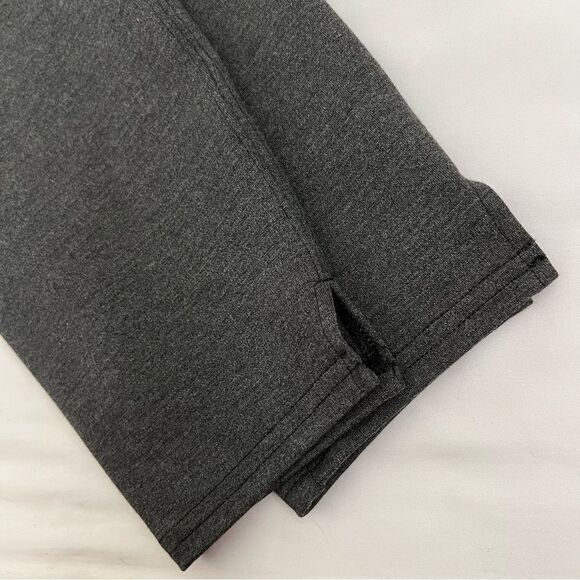 Spanx Leggings Sz XL Ankle Length Ponte Hem Slit dark gray - Picture 6 of 7